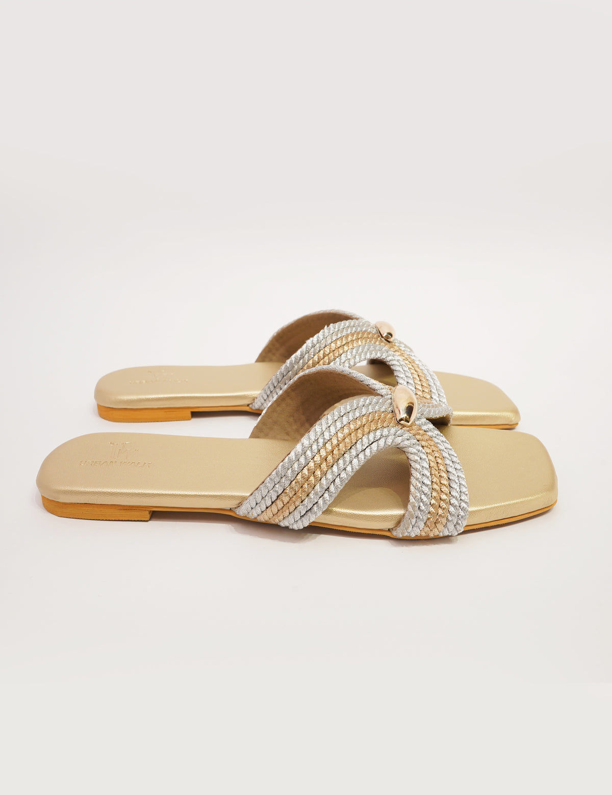 Marina Knot Flats – Gold & Silver