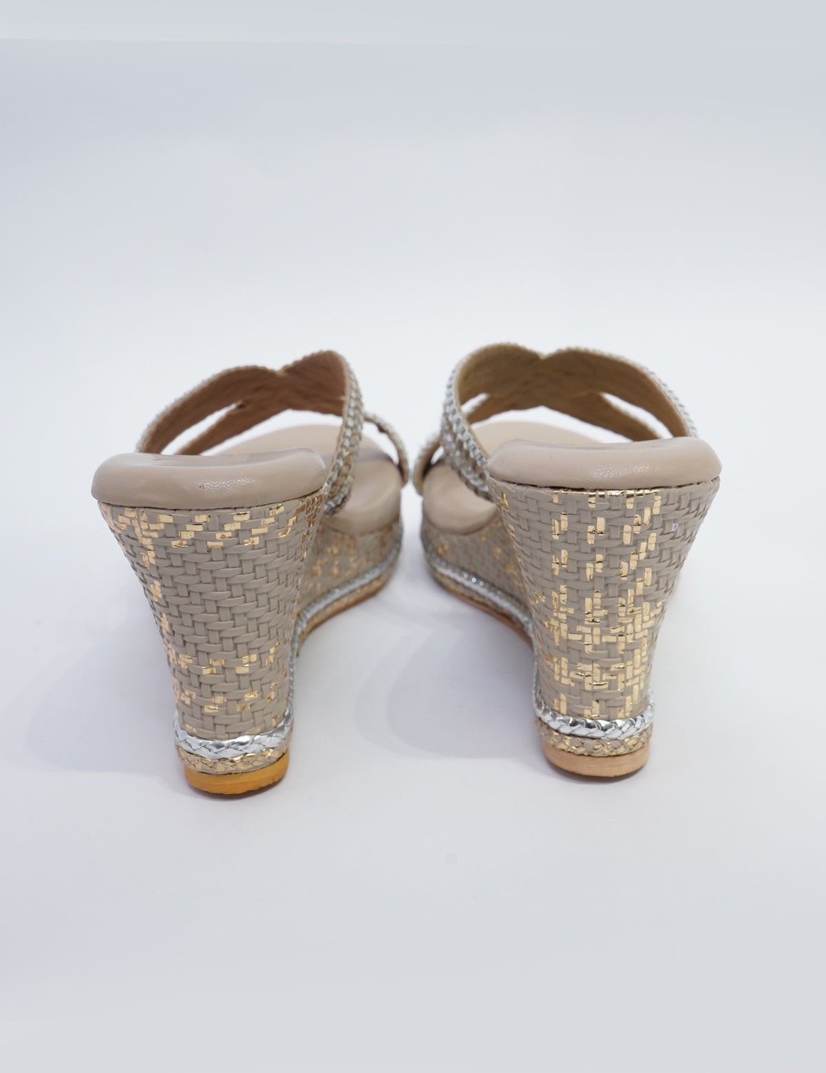 Braided Platform - Beige Gold