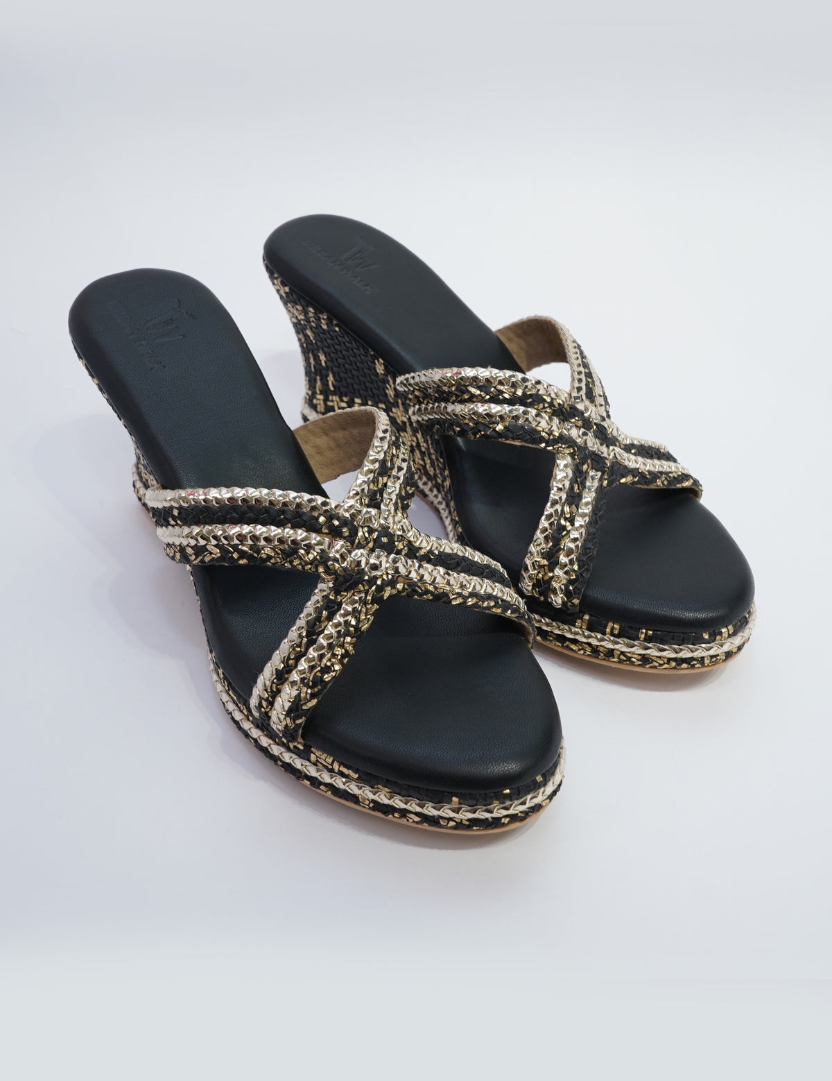 Braided Platform - Black Gold