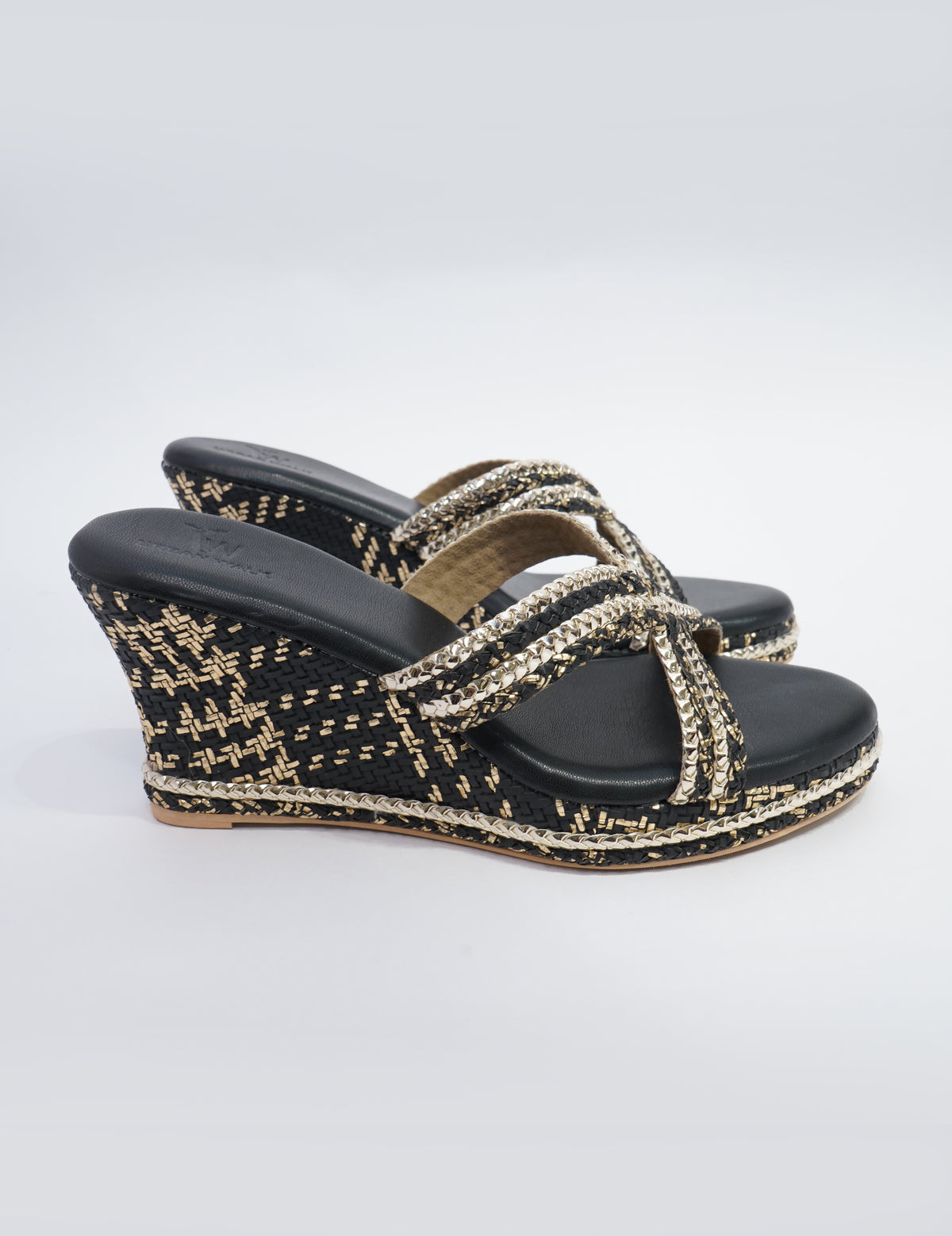 Braided Platform - Black Gold