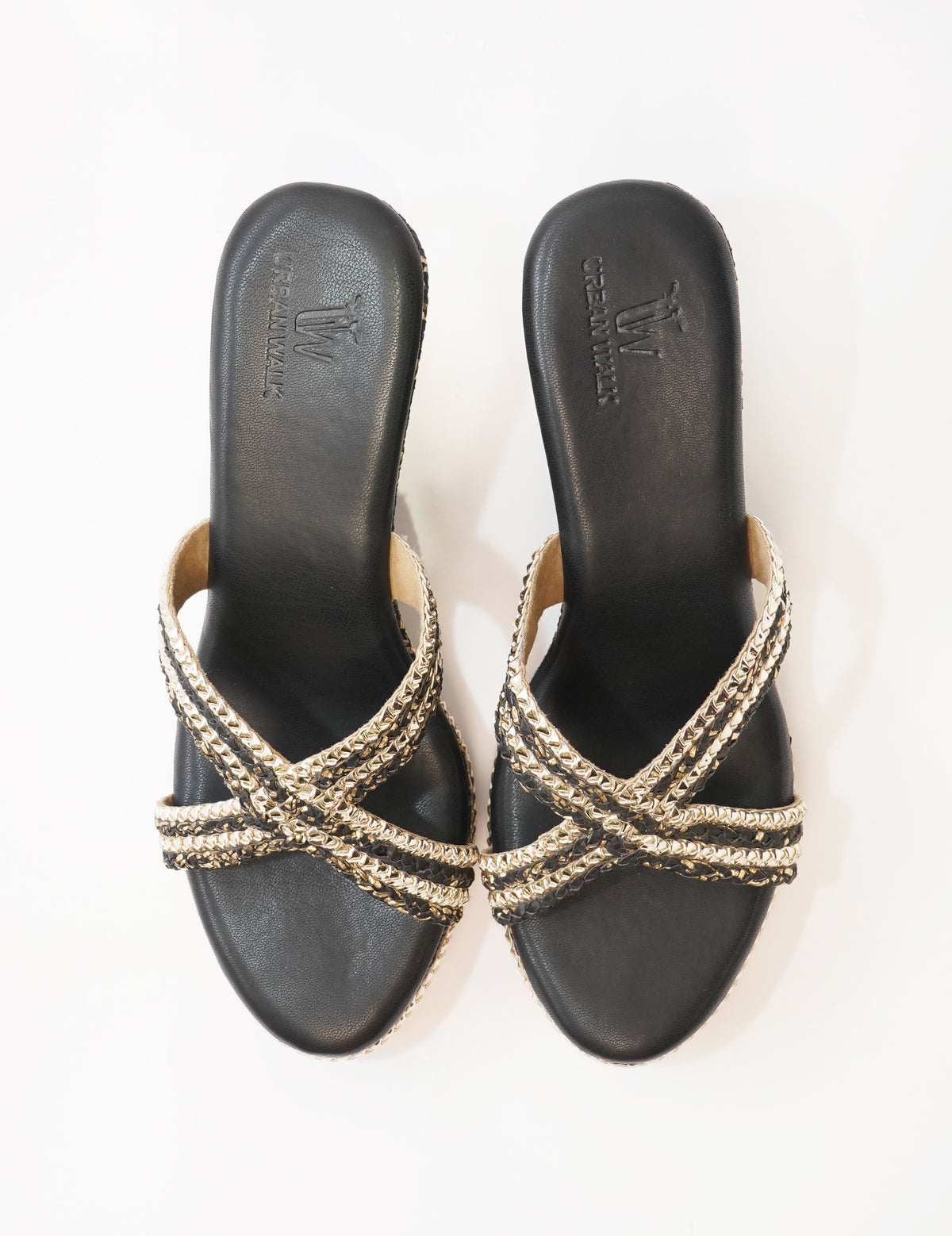 Braided Platform - Black Gold