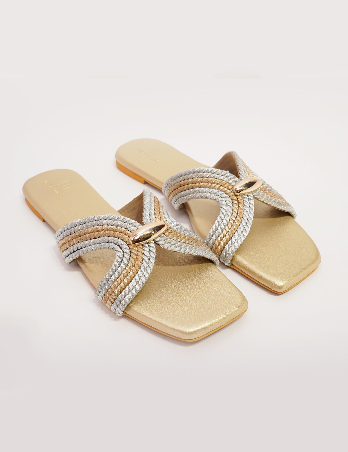 Marina Knot Flats – Gold & Silver